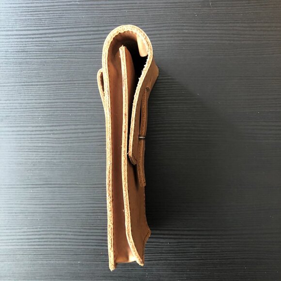 Handmade Brown Leather Wotancraft Case Bag Travel Pouch vintage military style - Picture 4 of 9